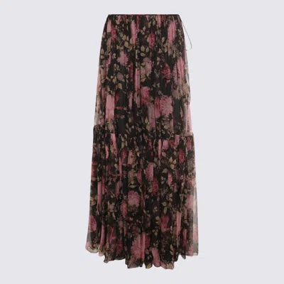 CHLOÉ MULTICOLOR LINEN SKIRT