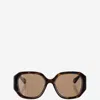 Chloé Multicolor Logo Tortoiseshell Sunglasses In Multicolor
