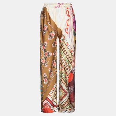 Pre-owned Chloé Multicolor Paisley Print Silk Palazzo Pants M (it 38)