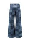 CHLOÉ MULTIcolour PATCHWORK DENIM JEANS THIS DENIM IS A BLEND OF RECYCLED COTTON ( ABOVE 75% ) AND NATURAL 