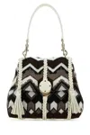 Chloé Embroidered Wool Small Penelope Handbag In Multicolor