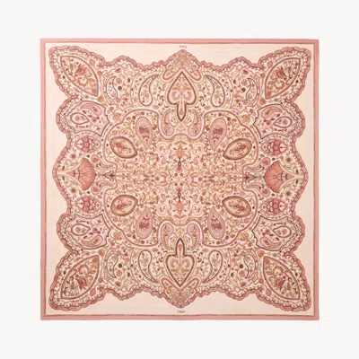 Chloé Paisley-print Silk-twill Scarf In Multi