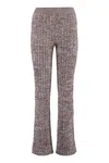 CHLOÉ MULTICOLOR RIBBED KNIT TROUSERS FOR WOMEN
