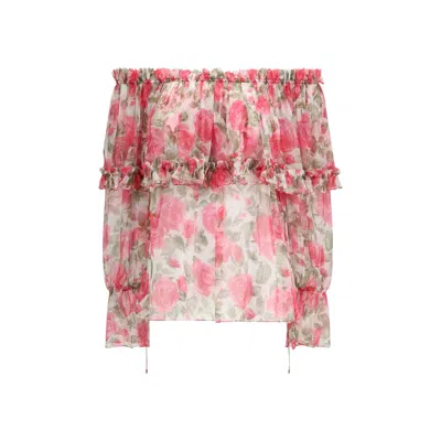 Chloé Multicolor Silk Pattern Women's Shirt