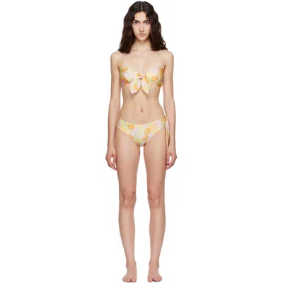 Chloé Multicolor Sunbleached Flower-print Bikini Bottom