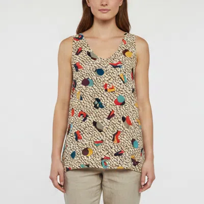 Pre-owned Chloé Multicolour Abstract Print Crepe Tank Top M