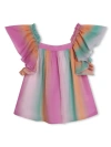 Chloé Lotus Leaf-edged Shirt In Multicolour