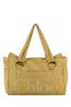Chloé Mustard Canvas Shopping Bag