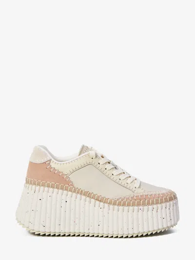 CHLOÉ NAMA WEDGE SNEAKERS