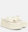 Chloé Nama Leather Platform Flip Flops