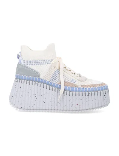 Chloé Nama Wedge Sneaker In Multi