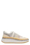 Chloé Woman Sneakers Beige Size 11 Textile Fibers In Nude
