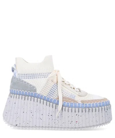 Chloé Nama High-top Sneakers In White