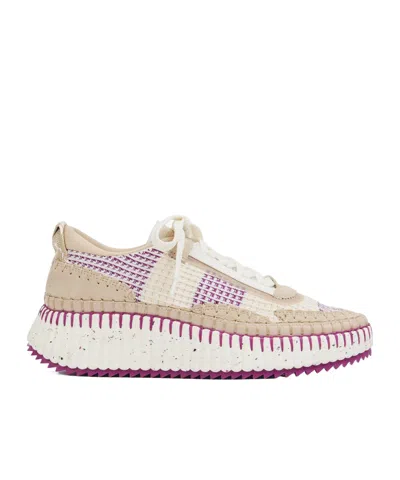 CHLOÉ NAMA KNITTED SNEAKERS