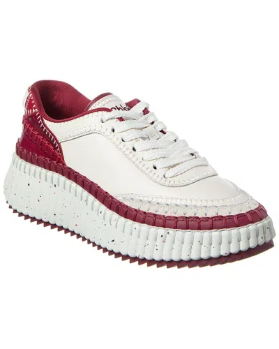 CHLOÉ NAMA LEATHER SNEAKER