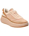 Chloé Low Top Sneakers Featuring Contrast Stitching And Textured Sole In Multi