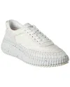 Chloé Chloe Nama Mix Material Low-top Sneakers In White
