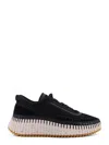 Chloé Nama Low-top Mesh Sneakers With Suede Inserts