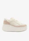Chloé Nama Low-top Platform Sneakers In White