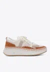 Chloé Natural Nama Trainer In Recycled Nylon Women