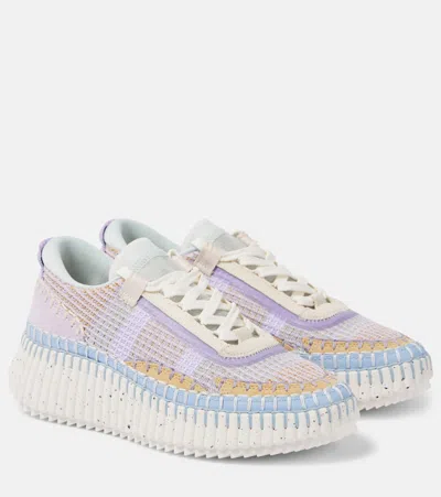 Chloé Chloe Women Multicolor Fabric Nama Sneakers In Multicoloured