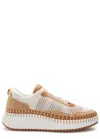 Chloé Chloe Nama Panelled Knitted Sneakers In Multi