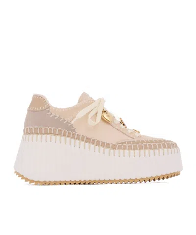 Chloé Nama Platform Low-top Sneakers In Multi