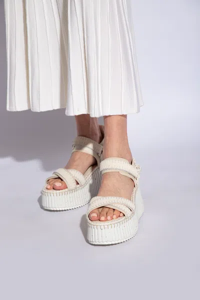 CHLOÉ CHLOÉ ‘NAMA’ PLATFORM SANDALS