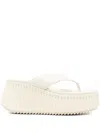 Chloé Nama Platform Sandals In White