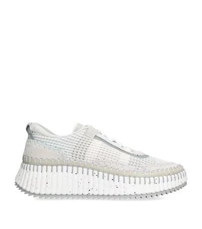 Chloé Nama Runner Sneakers In Gray