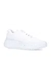 Chloé Nama Embroidered Suede And Recycled Mesh Trainers In White