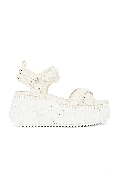Chloé Nama Sandals In White