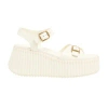 Chloé Nama Sandals In White