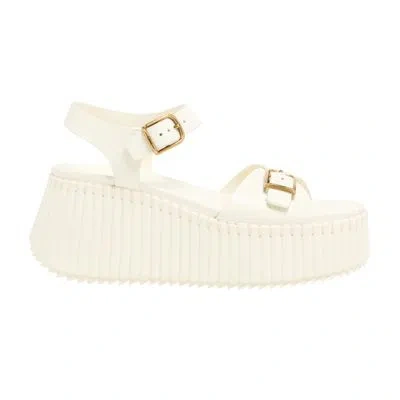 Chloé Nama Sandals In Off-white