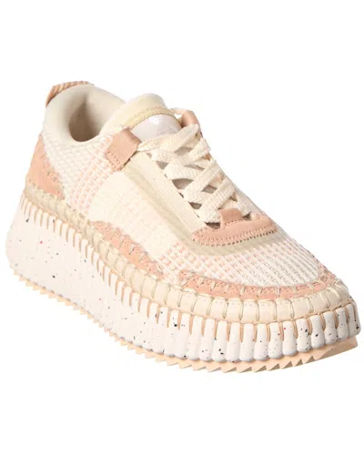 Chloé Nama Sneaker In Beige