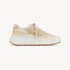 Chloé Baskets Nama Femme Beige Taille 41 100% Polyester In Beige