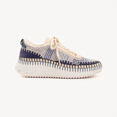 Chloé Nama Stitch Walking Sneakers In Multi