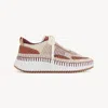 Chloé Nama Low-top Sneakers In Dark Tan