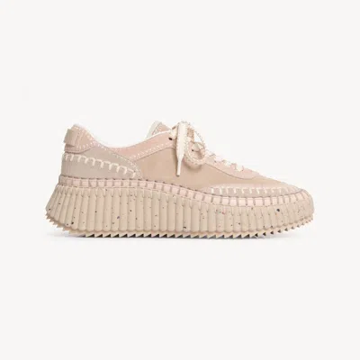 Chloé Baskets Nama Femme Brun Taille 41 100% Cuir De Veau