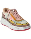 Chloé Multicolor Nama Sneakers In Green