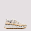 Chloé Chloe Nama Whipstitch-trim Low Top Sneaker In Multi