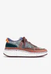 Chloé Nama Sneaker In Lower-impact Mesh In Multicolor