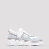 Chloé Nama Low-top Sneaker In Lower-impact Mesh In Blue