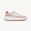 Chloé Nama Sneaker Multicolor Size 7 100% Bovine Leather In Multi