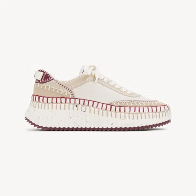Chloé Nama Sneaker Multicolor Size 7 100% Bovine Leather