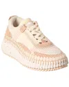 Chloé Nama Beige Mesh Sneakers In Neutral