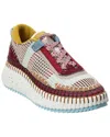 Chloé Nama Sneaker In Lower-impact Mesh In Purple