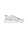 Chloé Low Top Sneakers Textured Sole In Gray