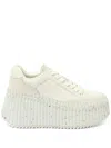 Chloé Platform Speckled Mix Leather Sneakers