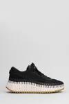 Chloé Nama Lace-up Sneakers In Black